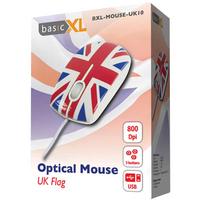 BasicXL Optical Mouse UK Design BXL-MOUSE-UK 10