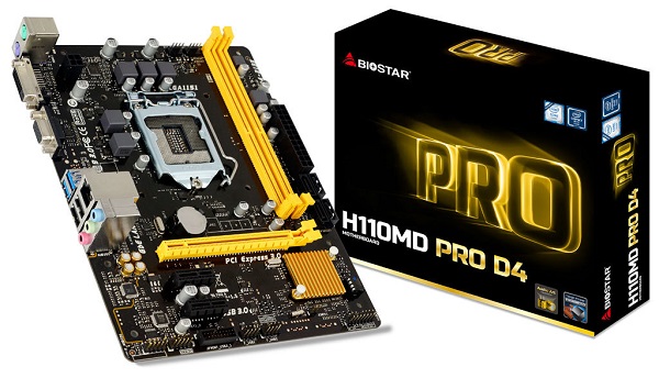 Biostar H110MD PROD4 1151 DDR4