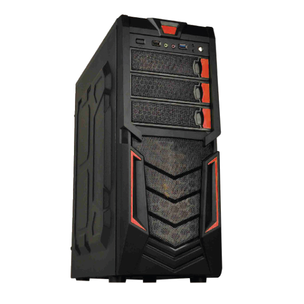 Gamer W1 Midi ATX Case (Red)