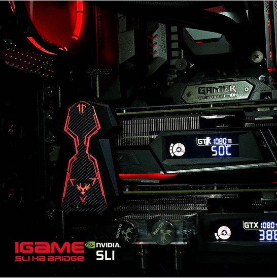 Colorful iGame SLI HB Bridge 2-Slot 40mm Dual Graphics Crossfire Bridge for GTX 2080 / GTX 1080 Ti / GTX 1080 / GTX 1070 Ti / GTX 1070 / GTX 1060