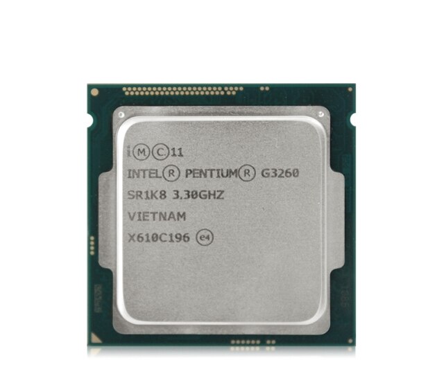 Intel Pentium G3260 Haswell Processor (3.30 GHz, 3M Cache) (BX80646G3260) (CPU) (3M Cache, 3.30 GHz)