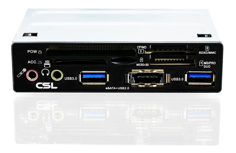 CSL All-in-One USB 3.0 SuperSpeed Hub with USB 2.0 Card Reader & eSATA Multifunctional Panel (SD/SDHC/Mini SDHC/Micro SDHC/USB/XD/CF/MD) (3.5-inch)