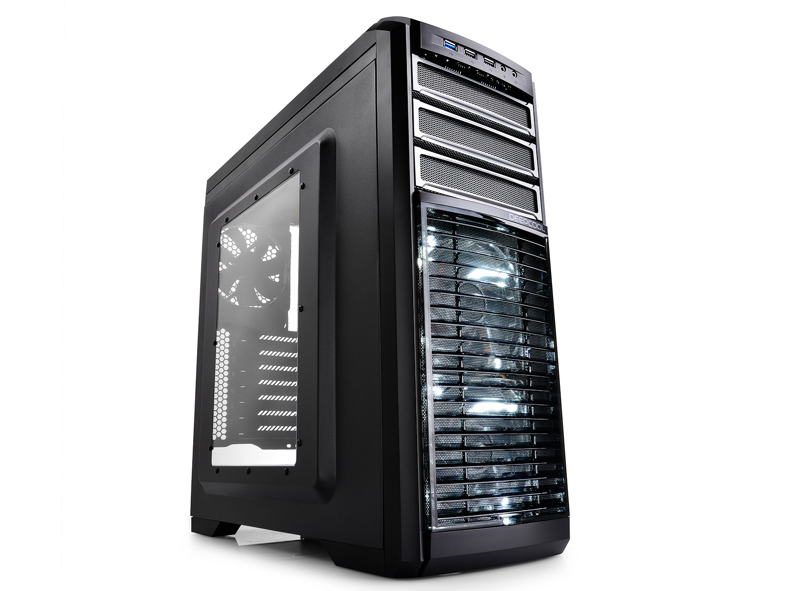 DeepCool Kendomen Midi Tower Case Μαύρο/Λευκό DP-CCATX-KDM5FBKTI