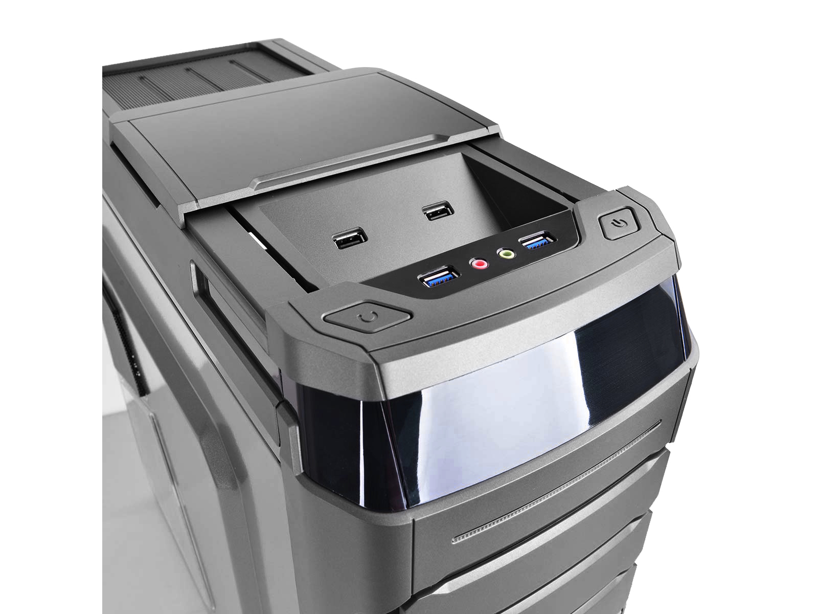 DeepCool Landking Midi Tower Case Γκρι DP-CCATX-LK4FGY