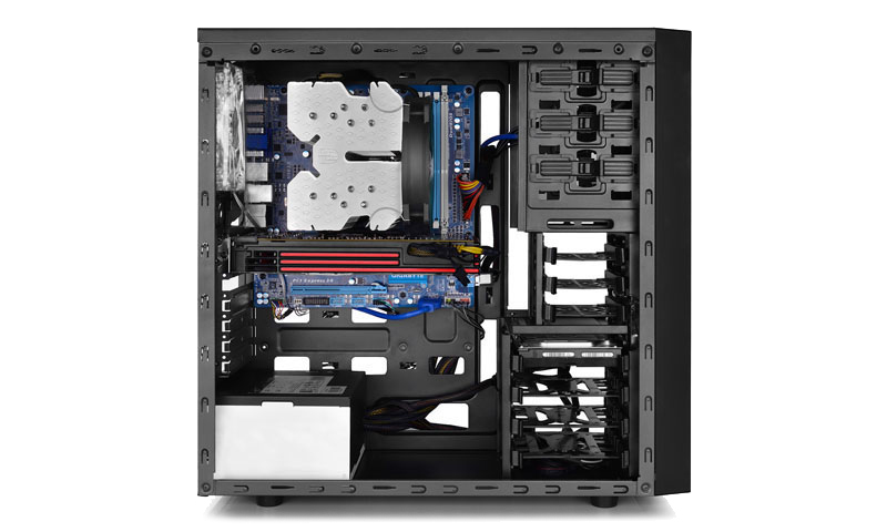 DeepCool Tesseract SW ATX / Mini ATX / Micro ATX / Mini ITX Tower Case Μαύρο DP-CCATX-TSRBKBL