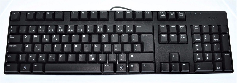 Dell L30U Quiet Slim USB Wired Desktop Keyboard (Black)