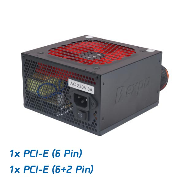 DEXPO DEX650PCI Τροφοδοτικό υπολογιστή ATX με 2x Pci express 650W 54096