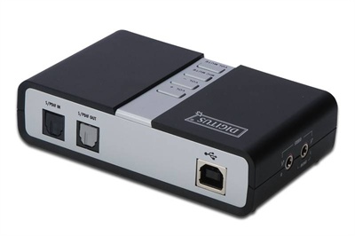 DIGITUS DA-70800 DIGITUS SURROUND CONNECTION SPEAKER BOX 7,1 USB CHANNEL FOR FULL DUPLEX RECORDING AND PLAY-BACK