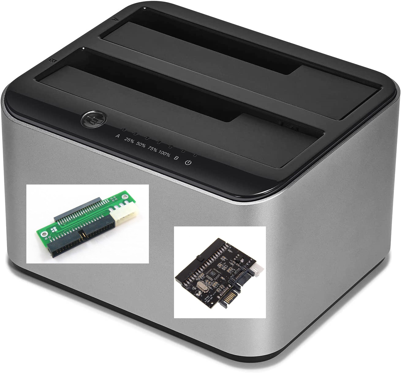 EasyTechnology Docking Cloning Station για 2 σκληρούς δίσκους IDE / SATA 2.5