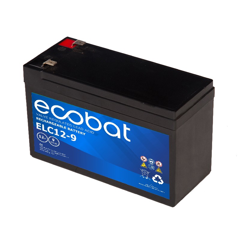 Ecobat 12V 9Ah Lead-Acid Battery