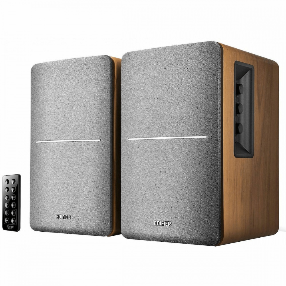 Edifier Αυτοενισχυόμενα Ηχεία 2 Δρόμων R1000T4 24W (Ζεύγος) Καφέ