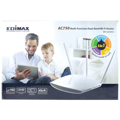 Edimax AC750 Dual-Band Wi-Fi Router με Πολλαπλές Ταυτόχρονες Λειτουργίες EDIMAX BR-6208AC
