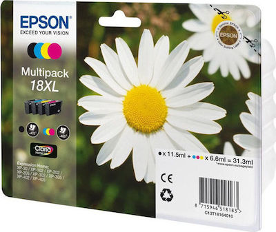 Epson 18XL Color Ink Multipack (C13T18164012)