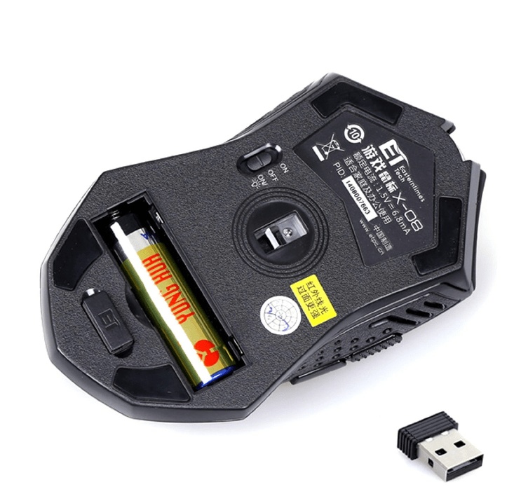 ET X-08 Professional 2000DPI 2.4Ghz Wireless Gaming Mouse Gamer