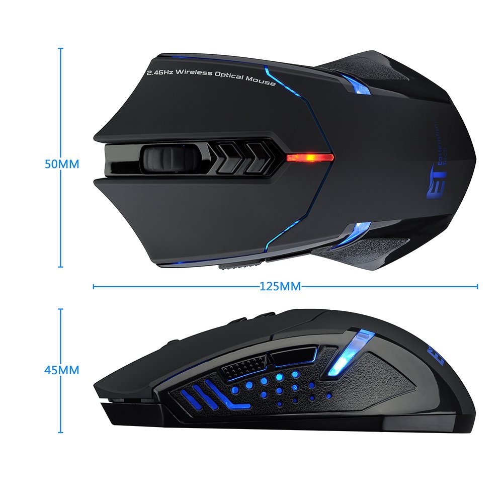 ET X-08 Professional 2000DPI 2.4Ghz Wireless Gaming Mouse Gamer