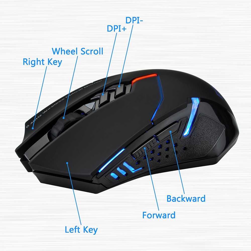 ET X-08 Professional 2000DPI 2.4Ghz Wireless Gaming Mouse Gamer