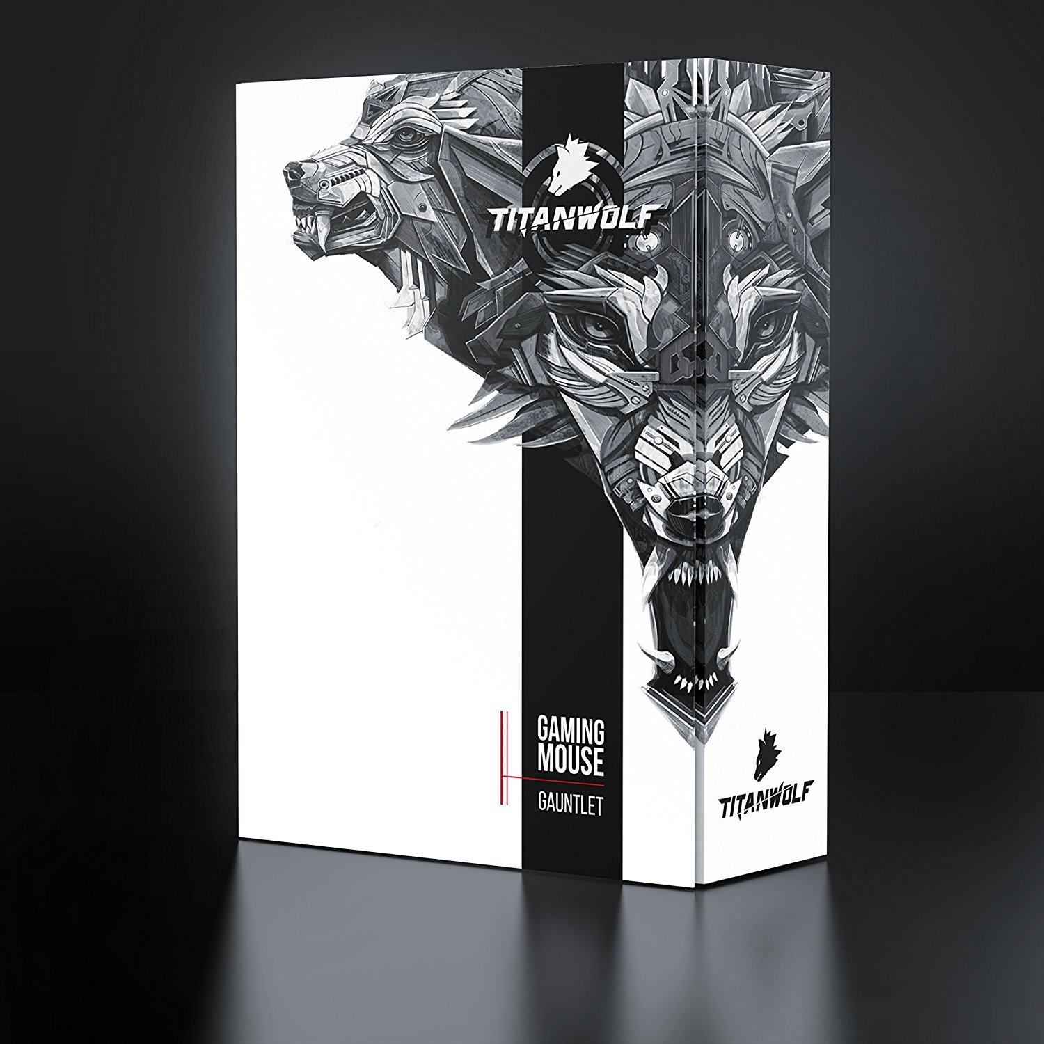 Titanwolf Gauntlet - 16000 dpi USB MMO gaming laser mouse - 18 buttons - high precision