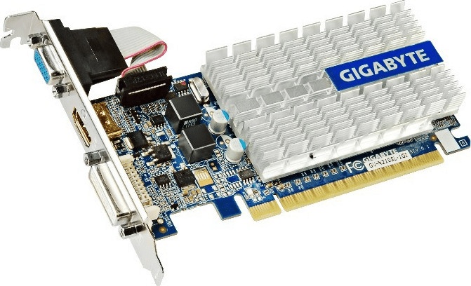 Gigabyte GeForce 210 1GB DDR3 Silent (GV-N210SL-1GI)