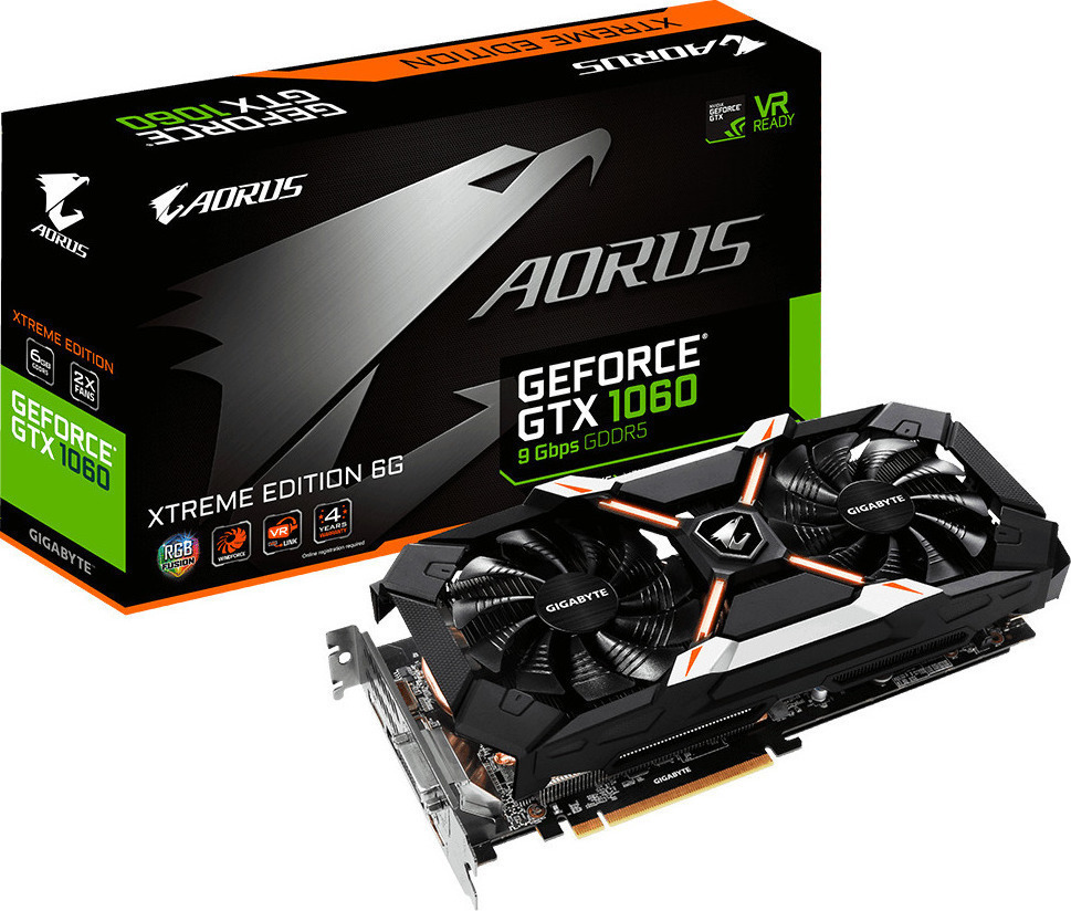 Gigabyte GeForce GTX 1060 6GB Xtreme Edition Graphics Card ( X-6GD) (GV-N1060AORUS) (GV-N1060AORUS X-6GD)