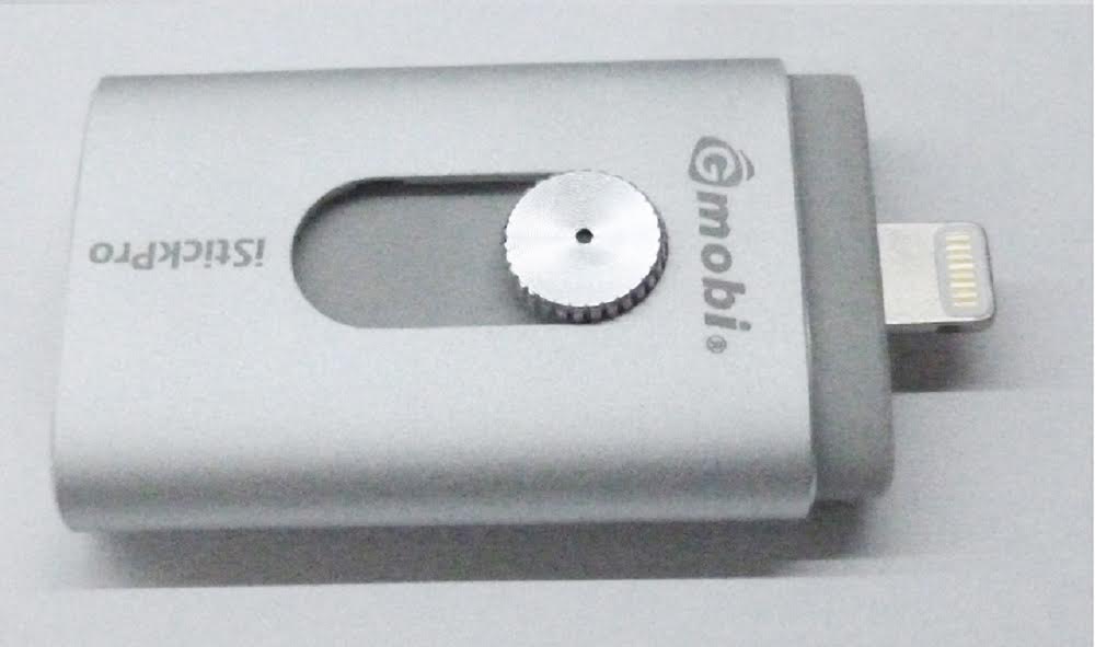 Gmobi iStickPro USB Flash Drive with Lighting & microUSB (32GB) (Silver) (GH18C-32GB) for iOS, Android, Mac & PC