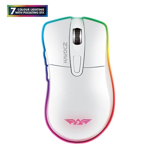 Armageddon Gaming HAVOC 2GW Glossy White Gaming Mouse