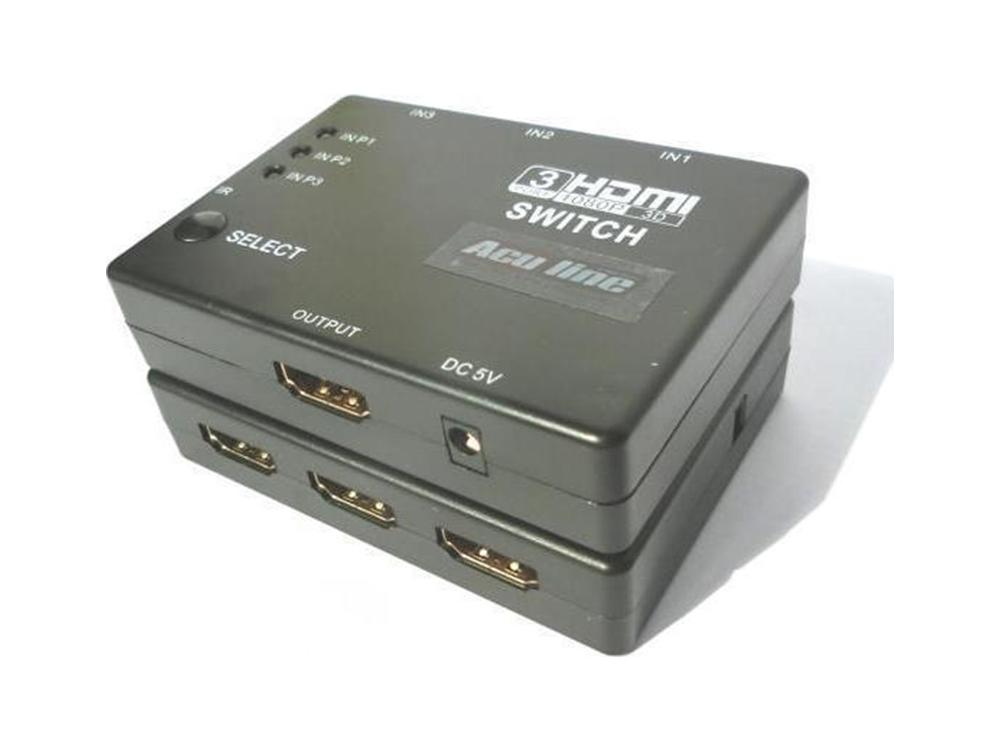 HDMI Switch 3Port Aculine SW-001 (OEM)