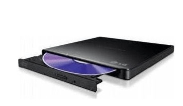 HITACHI-LG External Slim Black DVD-RW Drive (GP57EB40)