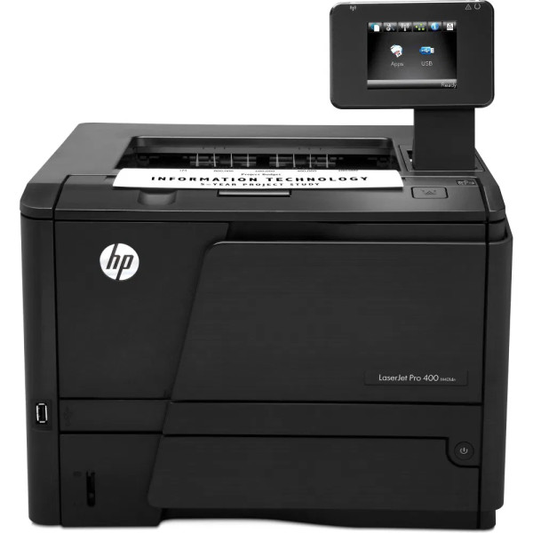 HP used Printer LaserJet Pro 400 M401dn, Mono, with toner
