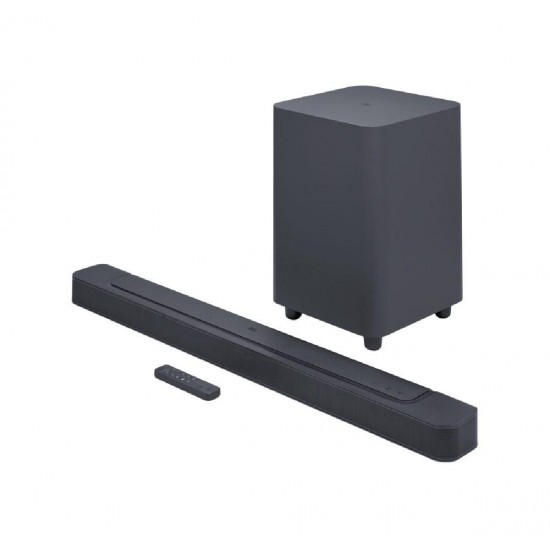 JBL Bar 500 with Multibeam & Virtual Dolby Atmos, Chromecast Built-in, Wireless Subwoofer (Black)