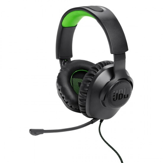JBL Quantum 100X Wired Gaming Headset (Black/Green) (6925281932687)