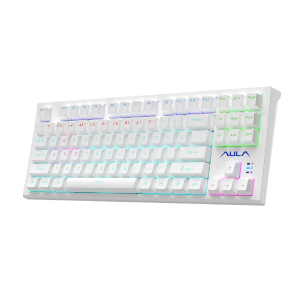 AULA F3032 Mechanical RGB Keyboard (White) (USB)
