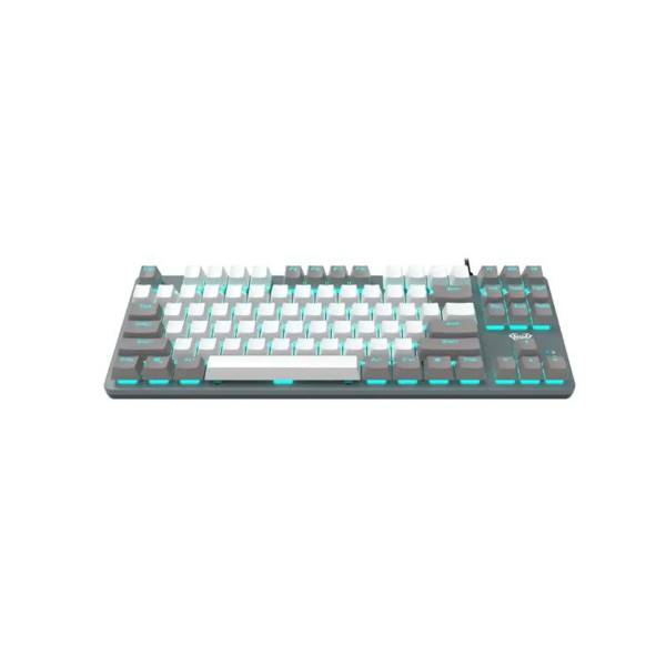 KEYBOARD AULA F3287 MECHANICAL GRAY-WHITE KEYCAPS USB US-GR NEW