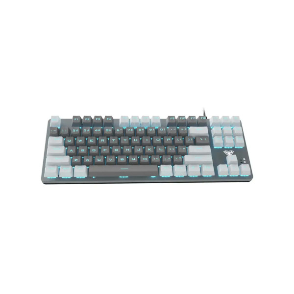 KEYBOARD AULA F3287 MECHANICAL WHITE - GRAY KEYCAPS USB US-GR NEW