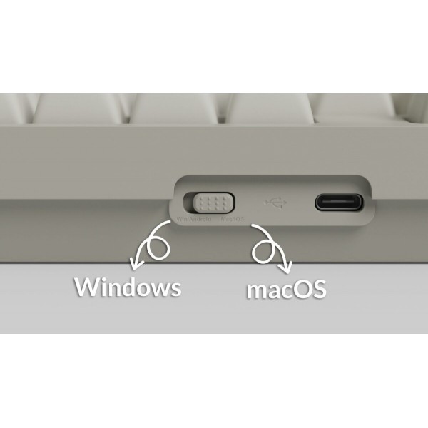 Keychron C2 Pro (C2PX-M1) QMK/VIA Mechanical Red Switch – 8K Polling Rate Hot Swap.100% US Retro RGB