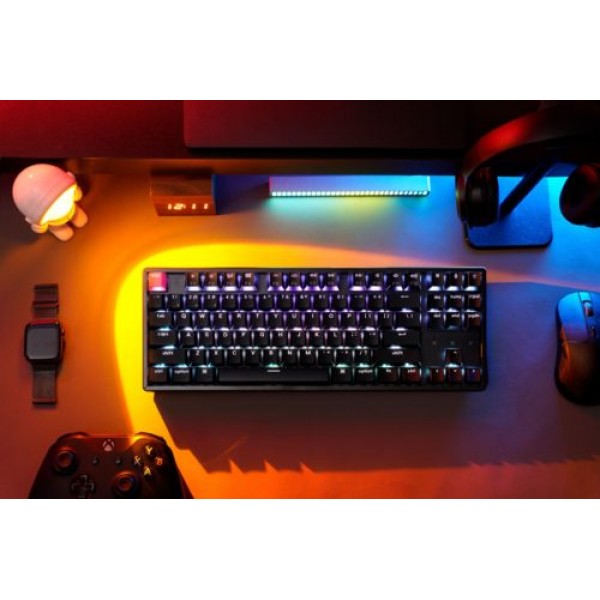 Keychron K8 V2 (K8X-J4) QMK Wireless Mechanical Keyboard with Banana Switches, Hot-Swap, RGB Backlight (80% Layout, US Layout)