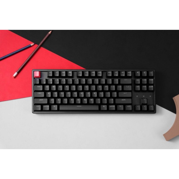 Keychron K8 V2 (K8X-J4) QMK Wireless Mechanical Keyboard with Banana Switches, Hot-Swap, RGB Backlight (80% Layout, US Layout)