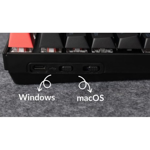 Keychron K8 V2 (K8X-J4) QMK Wireless Mechanical Keyboard with Banana Switches, Hot-Swap, RGB Backlight (80% Layout, US Layout)