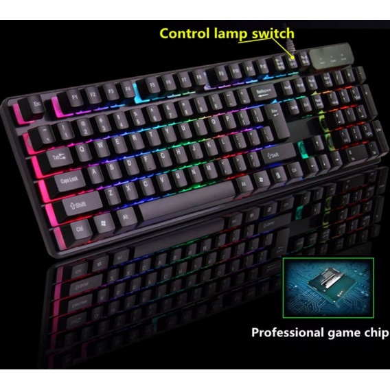 KR-6300 Gaming Keyboard with colorful backlight