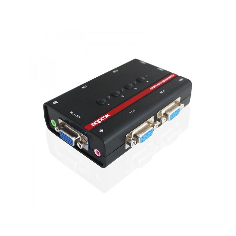 KVM Switch 4 Port APPROX appKVMUSB4PA2