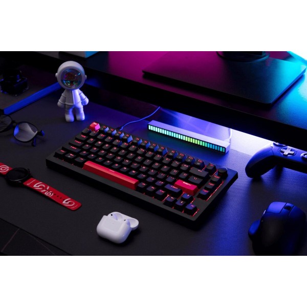 Lemokey X4 QMK (X4-A3) Wired Mechanical Keyboard (75% Layout, Brown Switches, US Layout)