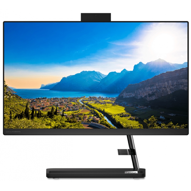 Lenovo All-in-One AIO3-22 Style (FullHD, Intel Core i5-6305, 4GB RAM, 128GB SSD, Windows 10) SSD128 W10 (Intel-6305) (Black)