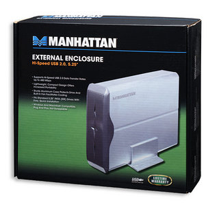Manhattan 5.25'' Εξωτερική Θήκη USB 2 για DVD/CD/HDD IDE 702966