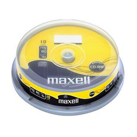 MAXELL CD-RW 80 CB 10 pieces