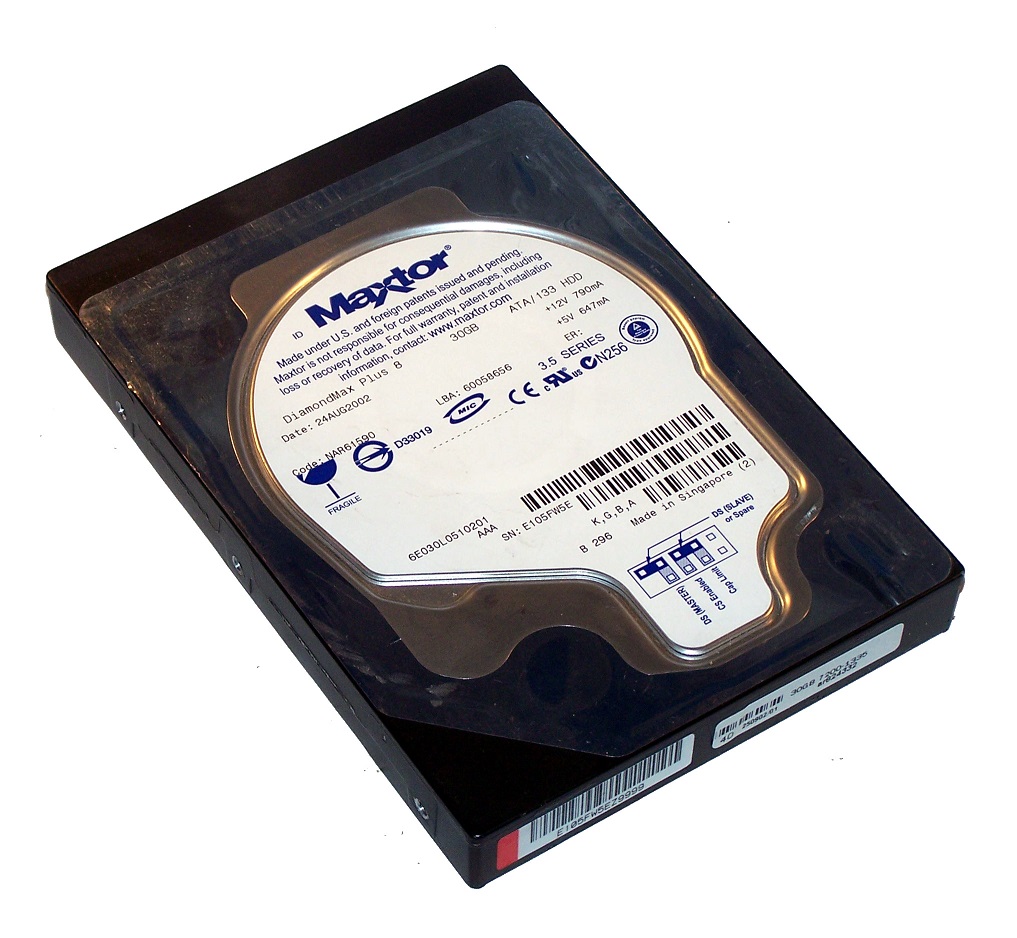 Maxtor DiamondMax Plus 8 30GB ATA/133 HDD (NAR61590) (60058656)