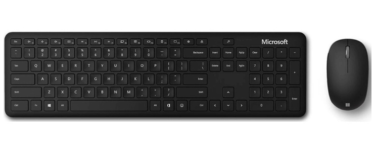 Microsoft 1AI-00026 Wireless Bluetooth Keyboard & Mouse Set Greek Gray