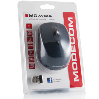 Modecom Ασύρματο Οπτικό Ποντίκι Μπλε MODECOM MC-WM4 BLUE