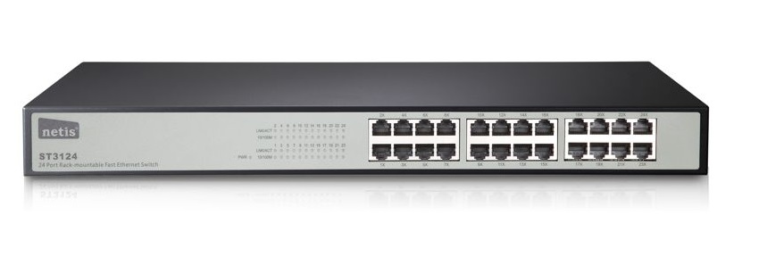 Netis 24-Port 10/100 Network Switch for Rack (ST3124)