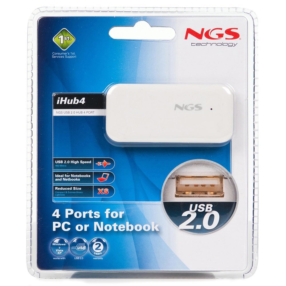 NGS iHub4 4 port USB 2 HUB - λεύκο