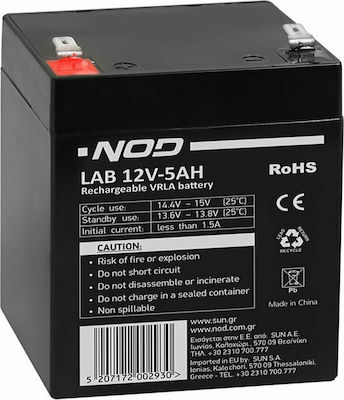 NOD LAB 12V 5Ah Lead-Acid Battery