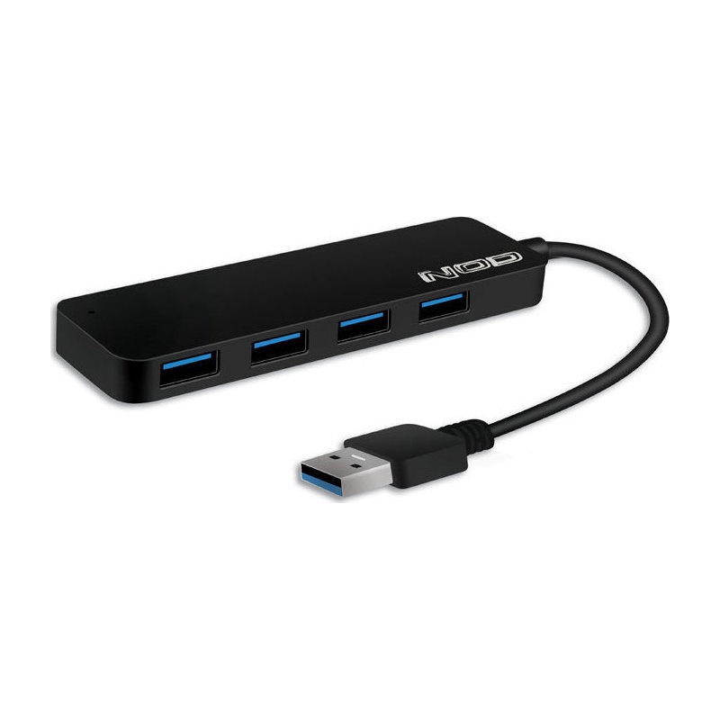Nod USB 3 Hub 4-Port Aluminium Black
